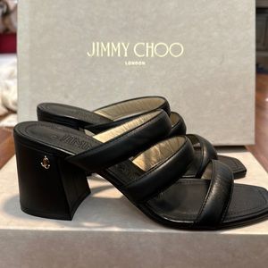 BRAND NEW NEVER WORN JIMMY CHOO AUNA SANDALS 8.5 US